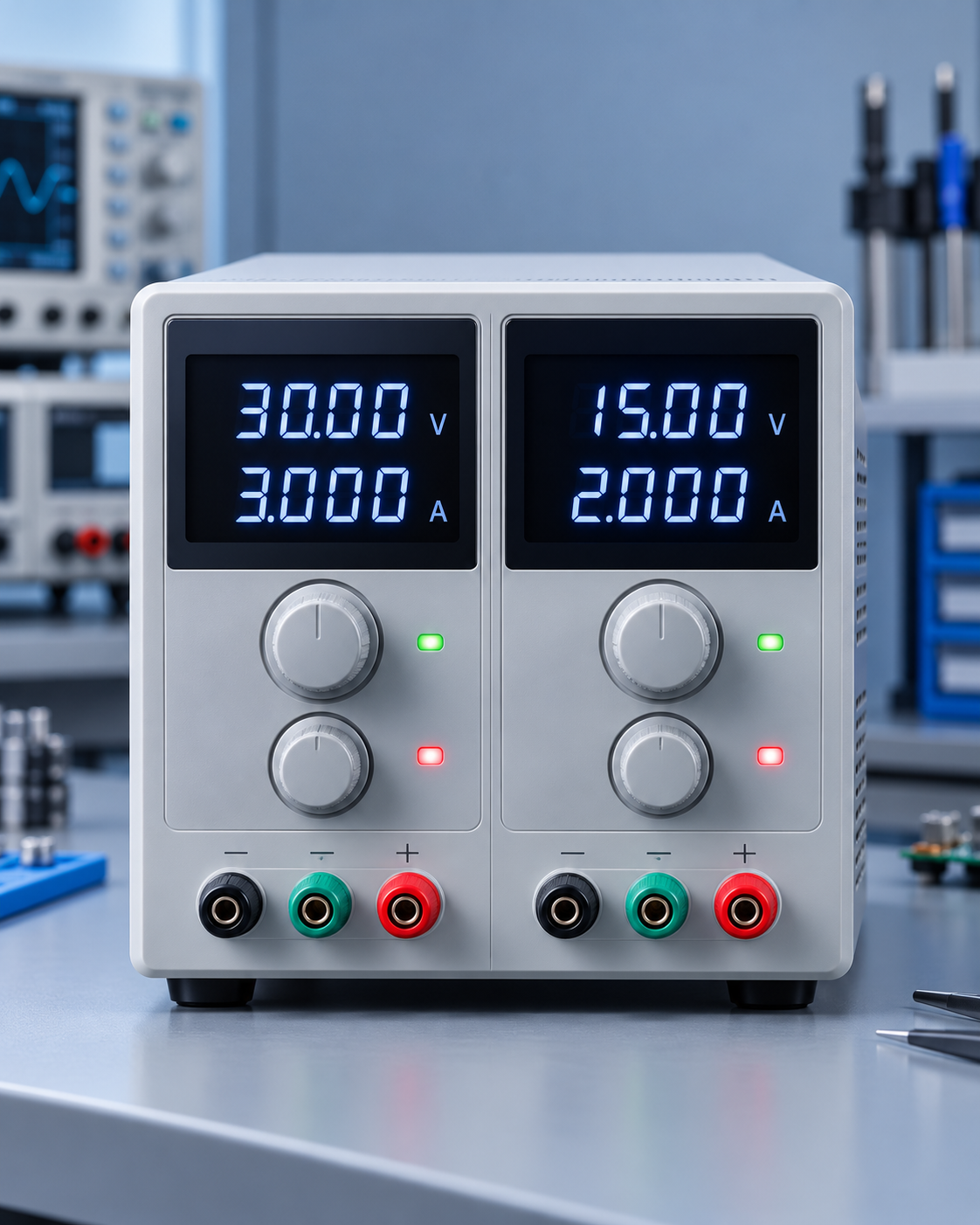 Dual output instrument used in electrical testing